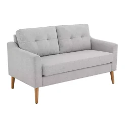Kirklands Home Sofas & Loveseats|Light 2-pc. Loveseat & Ottoman Set Gray