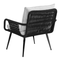 Kirklands Home Outdoor Seating|Light Gray Rope Frame 2-pc. Outdoor Arm Chair Set