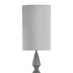 Kirklands Home Floor Lamps|Light Tapered Bulwell Floor Lamp Gray