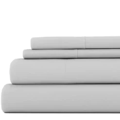 Kirklands Home Bed Sheets|Light Ultra Soft 3-pc. Twin Sheet Set Gray