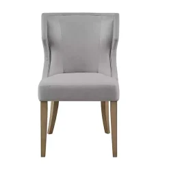 Kirklands Home Dining Chairs|Light Wingback Dining Chair Gray