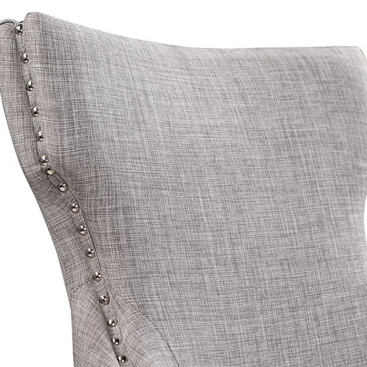 Kirklands Home Dining Chairs|Light Wingback Dining Chairs, Set of 2 Gray