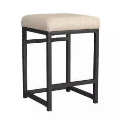 Kirklands Home Bar Stools & Counter Height Stools|Light Upholstered Counter Stool Tan