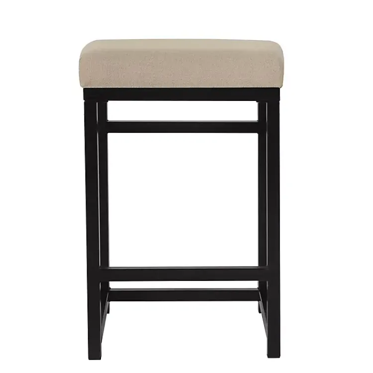 Kirklands Home Bar Stools & Counter Height Stools|Light Upholstered Counter Stool Tan