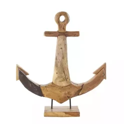 Best Live Edge Teak Wood Anchor Statue Statues & Figurines
