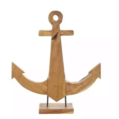 Best Live Edge Teak Wood Anchor Statue Statues & Figurines