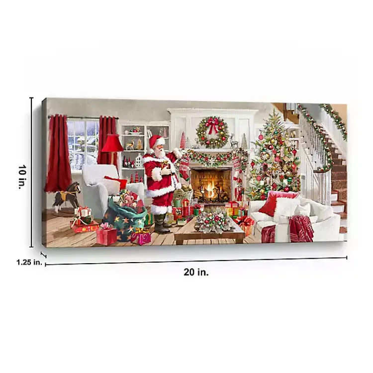 Sale Living Room at Christmas Canvas Art Print Christmas Art & Wall Decor
