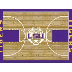 Kirklands Home Area Rugs|Louisiana State University Courtside Area Rug, 4x6