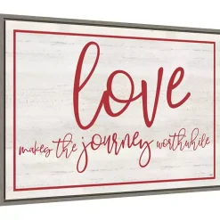 Best Love The Journey Valentine's Framed Wall Art Valentines Day Decorations