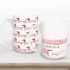 Best Love You This Much Dachshund Mugs, Set of 2 Valentines Day Decorations