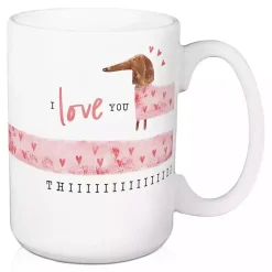 Best Love You This Much Dachshund Mugs, Set of 2 Valentines Day Decorations
