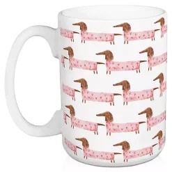 Best Love You This Much Dachshund Mugs, Set of 2 Valentines Day Decorations