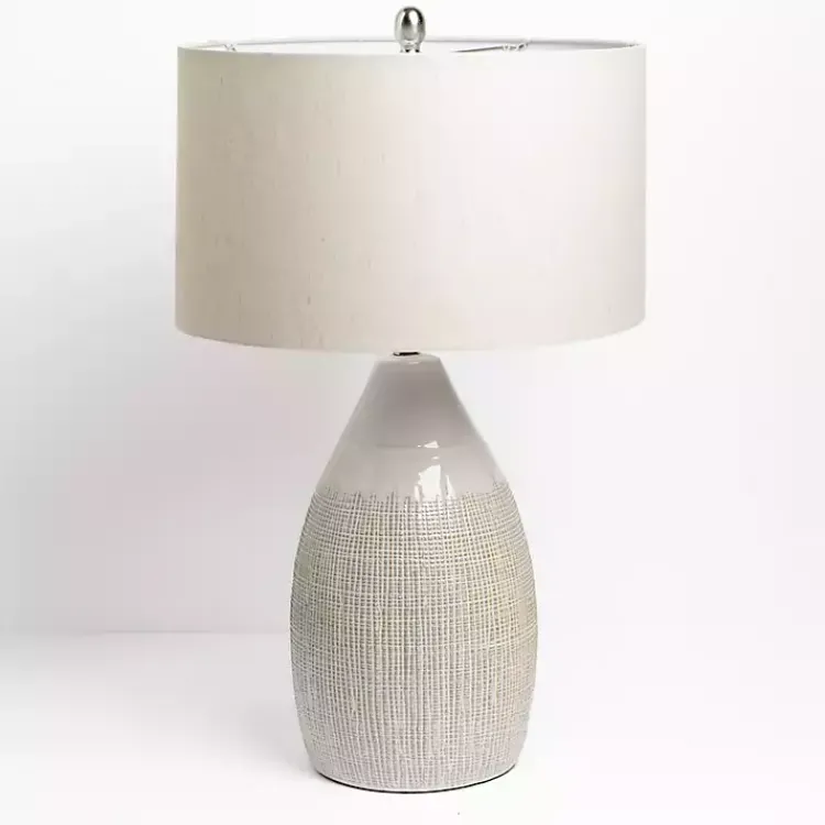 Kirklands Home Table Lamps|Luca Cream Ceramic Table Lamp Ivory