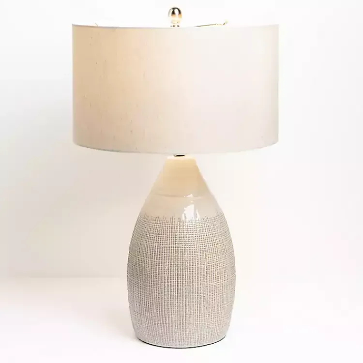 Kirklands Home Table Lamps|Luca Cream Ceramic Table Lamp Ivory