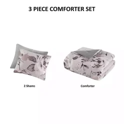 Kirklands Home Comforters|Madison Park Penny 3-pc. King Comforter Set Purple