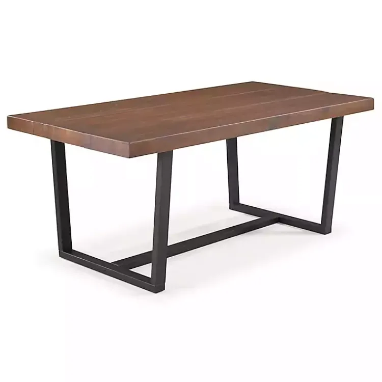 Kirklands Home Dining Tables|Mahogany Distressed Solid Wood Dining Table Brown