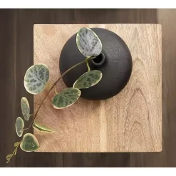 Kirklands Home Accent & End Tables|Mango Wood Tabletop Square Side Table Tan