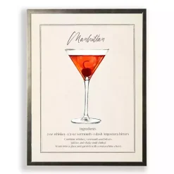 Kirklands Home Framed Art|Manhatten Framed Art Print Orange