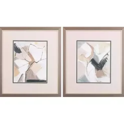 Kirklands Home Framed Art|Marble Lines Framed Art Prints, Set of 2