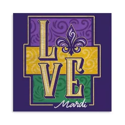 Sale Mardi Gras Love Canvas Art Print Mardi Gras Decorations