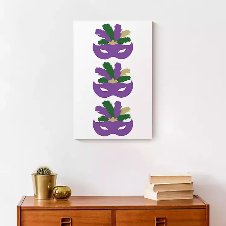 Outlet Mardi Gras Masks Canvas Wall Plaque Mardi Gras Decorations