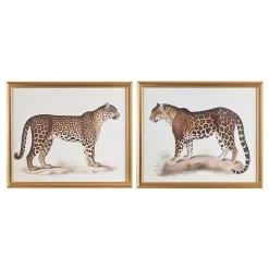 Kirklands Home Framed Art|Martha Stewart Cheetahs Framed Wall Art, Set of 2