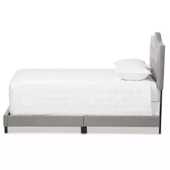 Kirklands Home Beds & Headboards|Mary Light Button Tufted Full Bed Frame Gray