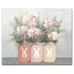 Clearance Mason Jars Easter Bouquet Canvas Art Print Easter Decorations
