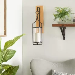 Best Matte Poplar Wood Sconce Sconces