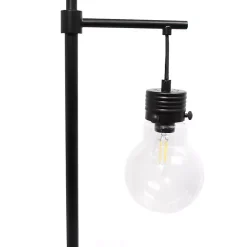 Kirklands Home Floor Lamps|Matte Black Stephen Floor Lamp Clear