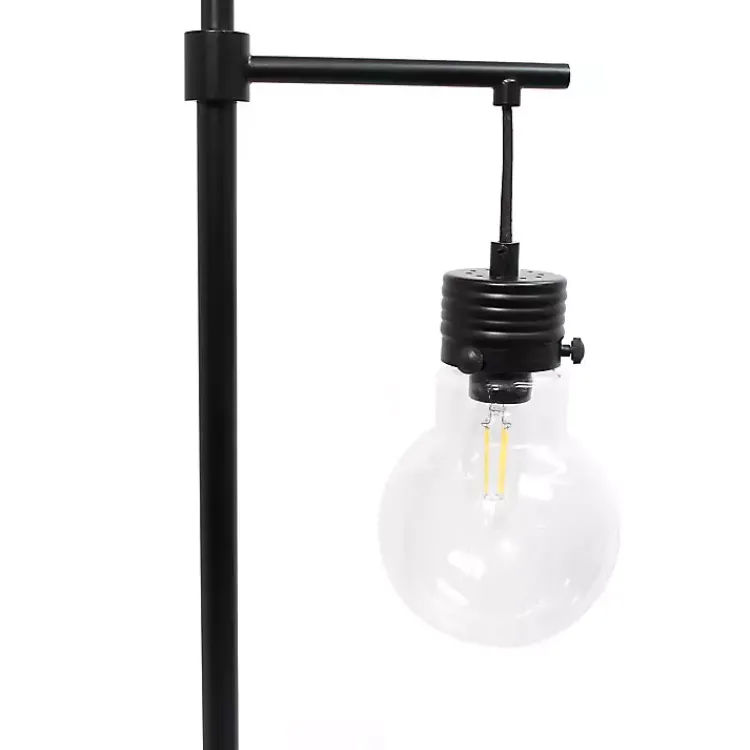 Kirklands Home Floor Lamps|Matte Black Stephen Floor Lamp Clear