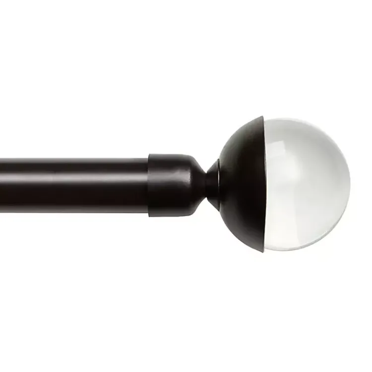 Kirklands Home Curtain Rods & Hardware|Matte Bronze Eleanor Curtain Rod Set, 120 in.