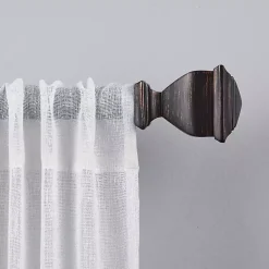 Kirklands Home Curtain Rods & Hardware|Matte Bronze Nathan Curtain Rod, 72 in. Brown