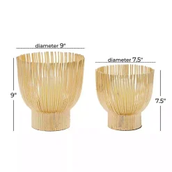 Sale Matte Straws 2-pc. Votive Candle Holder Set Candle Holders