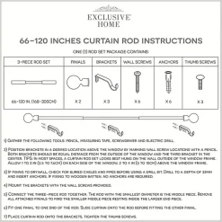 Kirklands Home Curtain Rods & Hardware|Matte Nickel Stacked Cylinder Curtain Rod, 120 in.