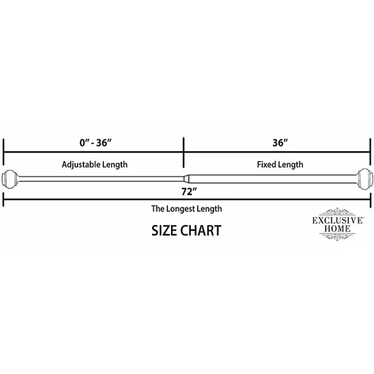 Kirklands Home Curtain Rods & Hardware|Matte Adjustable Prism Curtain Rod, 72 in. Silver