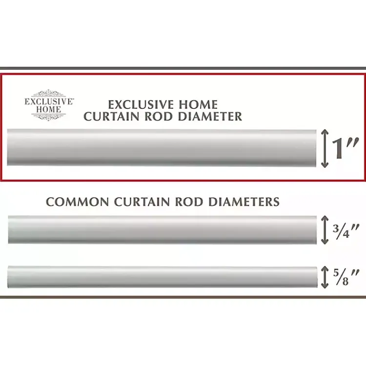 Kirklands Home Curtain Rods & Hardware|Matte Adjustable Prism Curtain Rod, 72 in. Silver