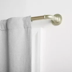 Kirklands Home Curtain Rods & Hardware|Matte Silver Hyde Wrap Around Curtain Rod, 120 in.