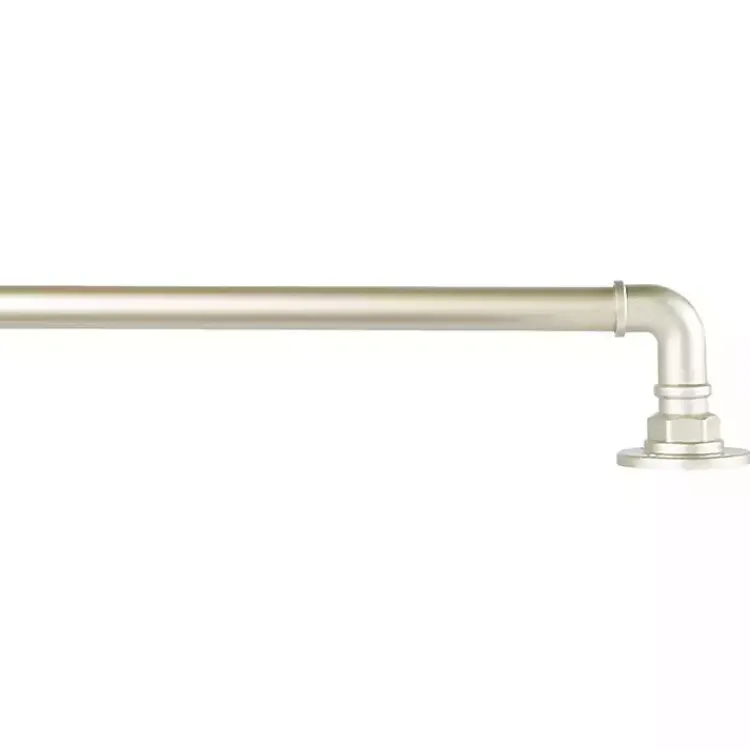 Kirklands Home Curtain Rods & Hardware|Matte Silver Hyde Wrap Around Curtain Rod, 120 in.