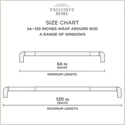 Kirklands Home Curtain Rods & Hardware|Matte Silver Hyde Wrap Around Curtain Rod, 120 in.