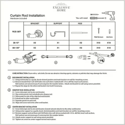 Kirklands Home Curtain Rods & Hardware|Matte Silver Hyde Wrap Around Curtain Rod, 120 in.
