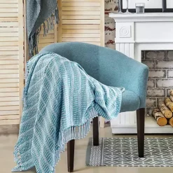 Discount Maui Striped Fringe Throw Blankets & Throws