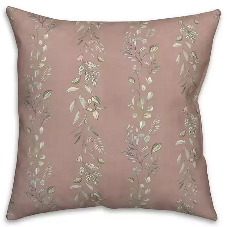 Sale Mauve Botanical Vines Pillow Pillows