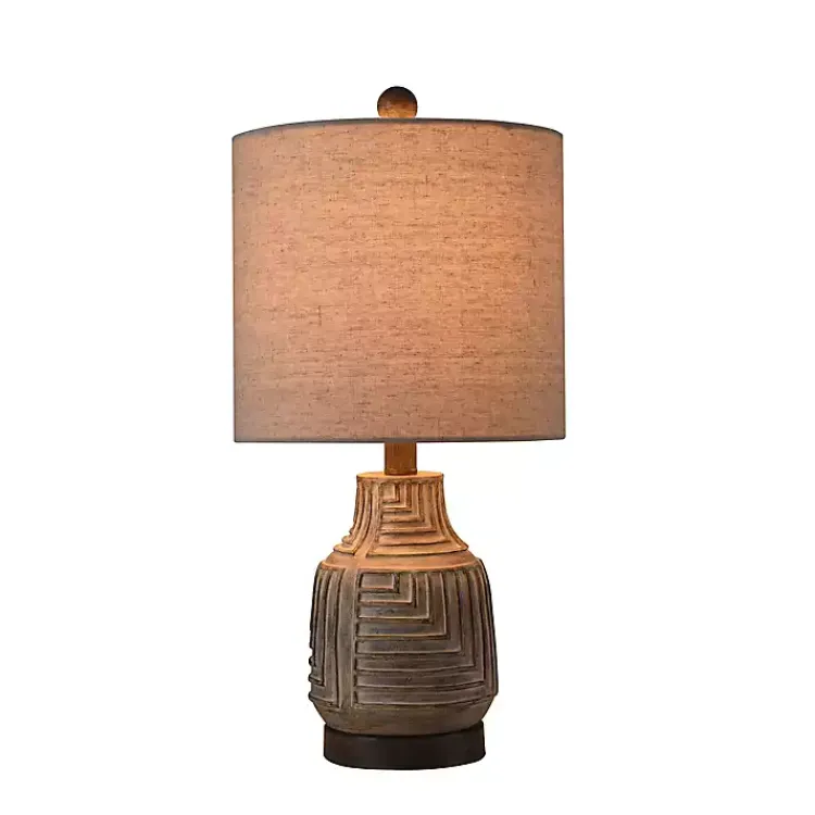Kirklands Home Table Lamps|Maze Design Table Lamp Tan