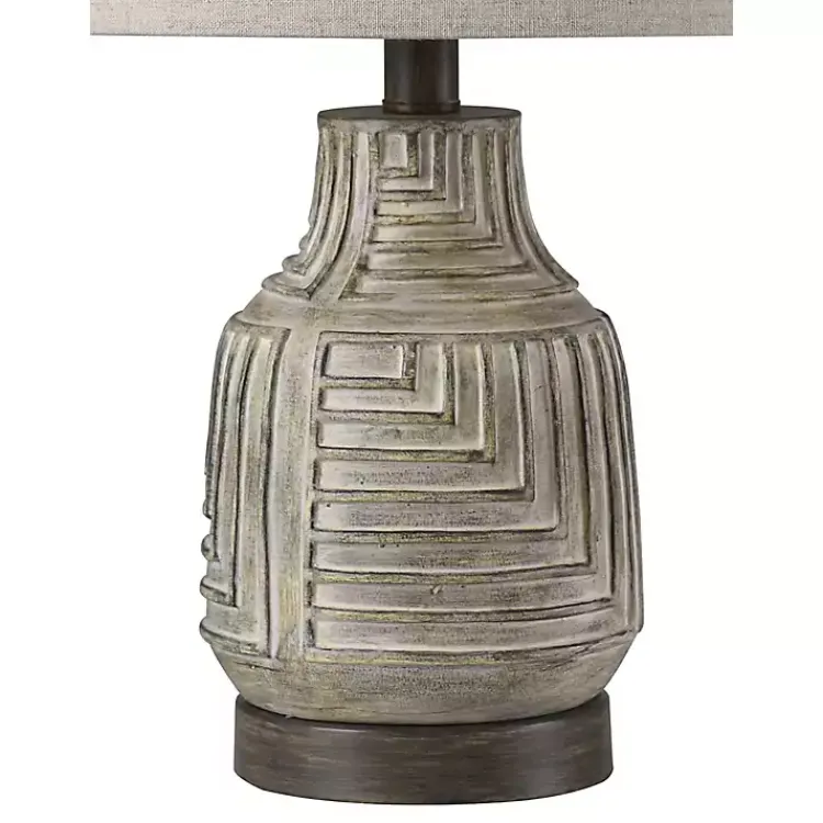 Kirklands Home Table Lamps|Maze Design Table Lamp Tan