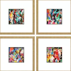 Kirklands Home Framed Art|Meditations Framed Art Prints, Set of 4 Multi
