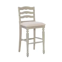 Kirklands Home Bar Stools & Counter Height Stools|Melvin Distressed wash Bar Stool White