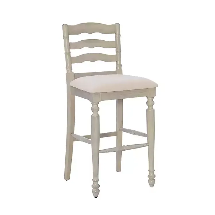 Kirklands Home Bar Stools & Counter Height Stools|Melvin Distressed wash Bar Stool White