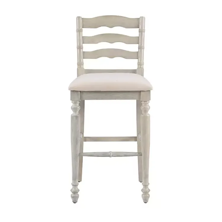 Kirklands Home Bar Stools & Counter Height Stools|Melvin Distressed wash Bar Stool White