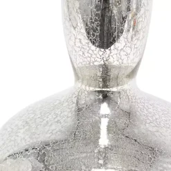 Kirklands Home Table Lamps|Mercury Glass Curvy Table Lamp White